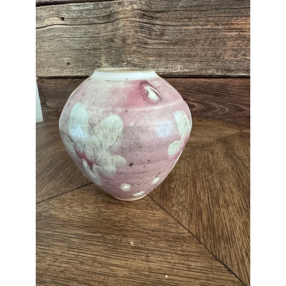 Vintage 1994 Karma Pottery Vase by Nancy Gisborne Signed New Zealand Studio art